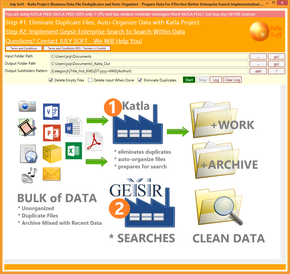 Geysir Free Desktop Console Screen Image